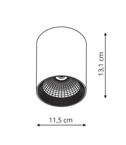 Sklep Kaja Czarny spot punktowe LP-32015/1SM BK ZOVO | Kaja
