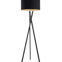 Sklep Kaja Czarny trójnóg podłogowy z abażurem AL 9283 ASTER | Kaja Oświetlenie