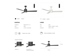 Sklep Kaja wentylator sufitowy z lampą LED AZ4452 VINCA | Kaja Oświetlenie