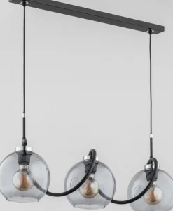 Best Czarny zwis z nietypowo połączonymi kloszami AL 62197 | Kaja Żyrandole Nowoczesne