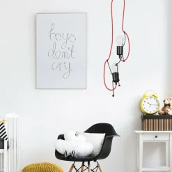 Best Czerwona lampa wisząca o nietuzinkowym kształcie 537/2 | Kaja Żyrandole Nowoczesne