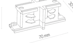 Sklep Kaja Łącznik prosty do szynoprzewodu 3-fazowego TK 3609 TRACER | Kaja
