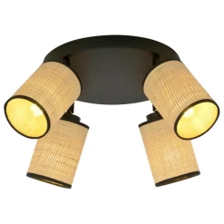 Sale Czteropunktowa lampa sufitowa w stylu eco 1151/4PREM YOGA | Kaja Żyrandole Nowoczesne