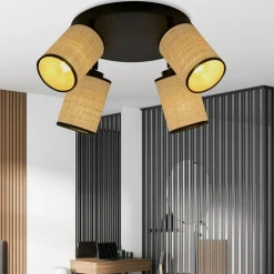 Sale Czteropunktowa lampa sufitowa w stylu eco 1151/4PREM YOGA | Kaja Żyrandole Nowoczesne