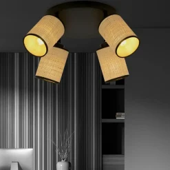 Sale Czteropunktowa lampa sufitowa w stylu eco 1151/4PREM YOGA | Kaja Żyrandole Nowoczesne