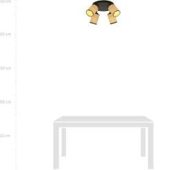 Sale Czteropunktowa lampa sufitowa w stylu eco 1151/4PREM YOGA | Kaja Żyrandole Nowoczesne