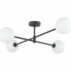Store Czteroramienna, czarna lampa sufitowa do sypialni TK 4735 - SARIUS Żyrandole Nowoczesne