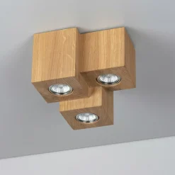 Outlet Dębowa, designerska lampa sufitowa plafon 2576374 WOODDREAM | Kaja Żyrandole Nowoczesne