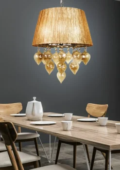 Sklep Kaja Dekoracyjna, abażurowa lampa wisząca 33-04567 ELISSA | Kaja