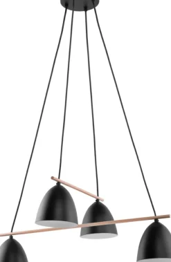 Store Dekoracyjna, czarna lampa wisząca TK 2576 AIDA BLACK | Kaja Żyrandole Nowoczesne