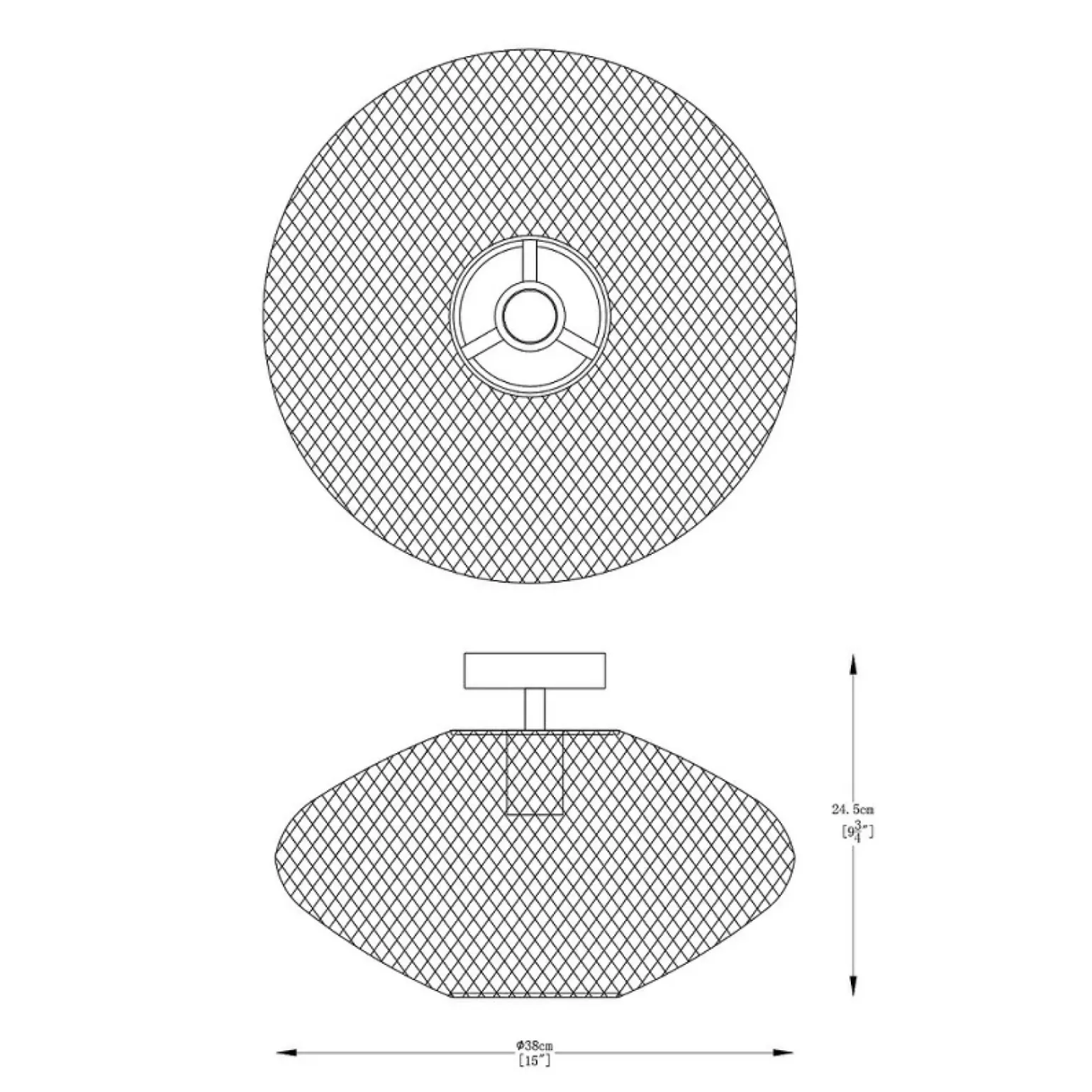 Online Dekoracyjna, druciana lampa sufitowa do sypialni A8130 z serii ORION Żyrandole Nowoczesne