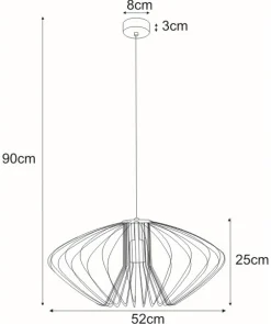 Cheap Dekoracyjna, druciana lampa wisząca K-3407 BIAŁY TIZI | Kaja Żyrandole Nowoczesne