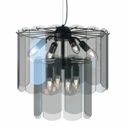 Discount Dekoracyjna, elegancka lampa wisząca MD3523-8M-EBCN NIRA | Kaja Żyrandole Nowoczesne