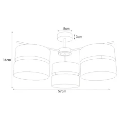 Best Sale Dekoracyjna i funkcjonalna lampa sufitowa do salonu K-5502 z serii MALAVI Żyrandole Nowoczesne