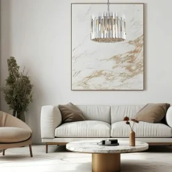 Store Dekoracyjna, kryształowa lampa do salonu ML0394 RITZ | Kaja Żyrandole Nowoczesne