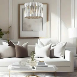 Store Dekoracyjna, kryształowa lampa do salonu ML0394 RITZ | Kaja Żyrandole Nowoczesne