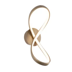 Sklep Kaja Dekoracyjna lampa ścienna LED do salonu 20026W-GD FERMI | Kaja