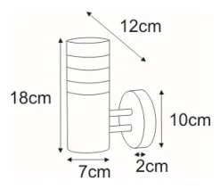 Sklep Kaja Dekoracyjna lampa ścienna na elewację K-LP401A LIMA | Kaja Oświetlenie