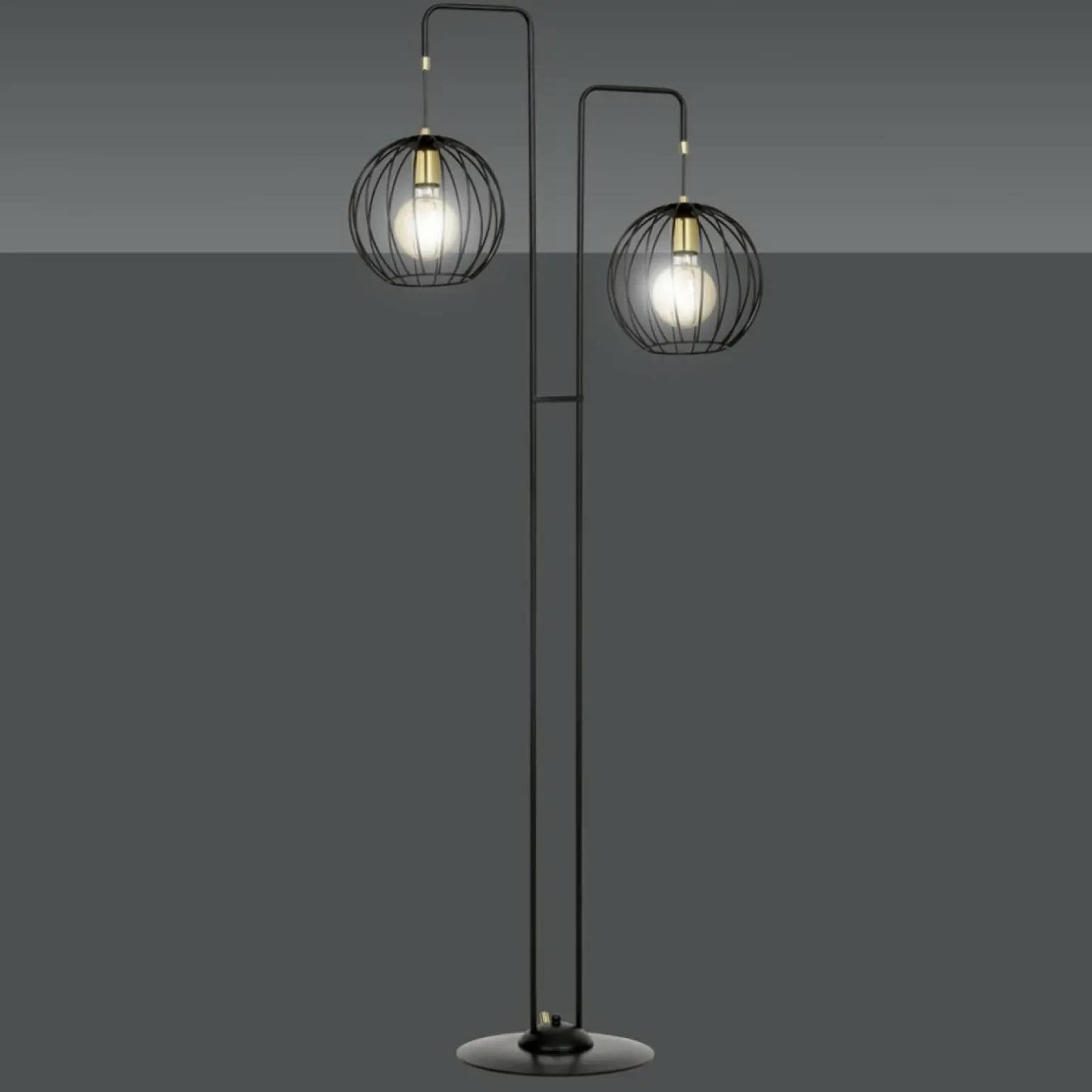 Sklep Kaja Dekoracyjna lampa podłogowa na dwie żarówki 144/LP2 | Kaja Oświetlenie