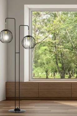 Sklep Kaja Dekoracyjna lampa podłogowa na dwie żarówki 144/LP2 | Kaja Oświetlenie