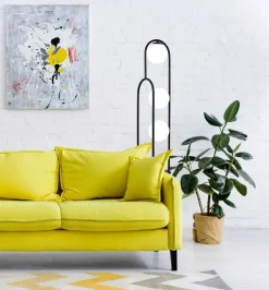 Sklep Kaja Dekoracyjna lampa podłogowa z półką K-4963 | Kaja Oświetlenie