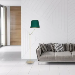 Sklep Kaja Dekoracyjna lampa podłogowa z abażurem MLP4910 z serii VICTORIA | Kaja Oświetlen