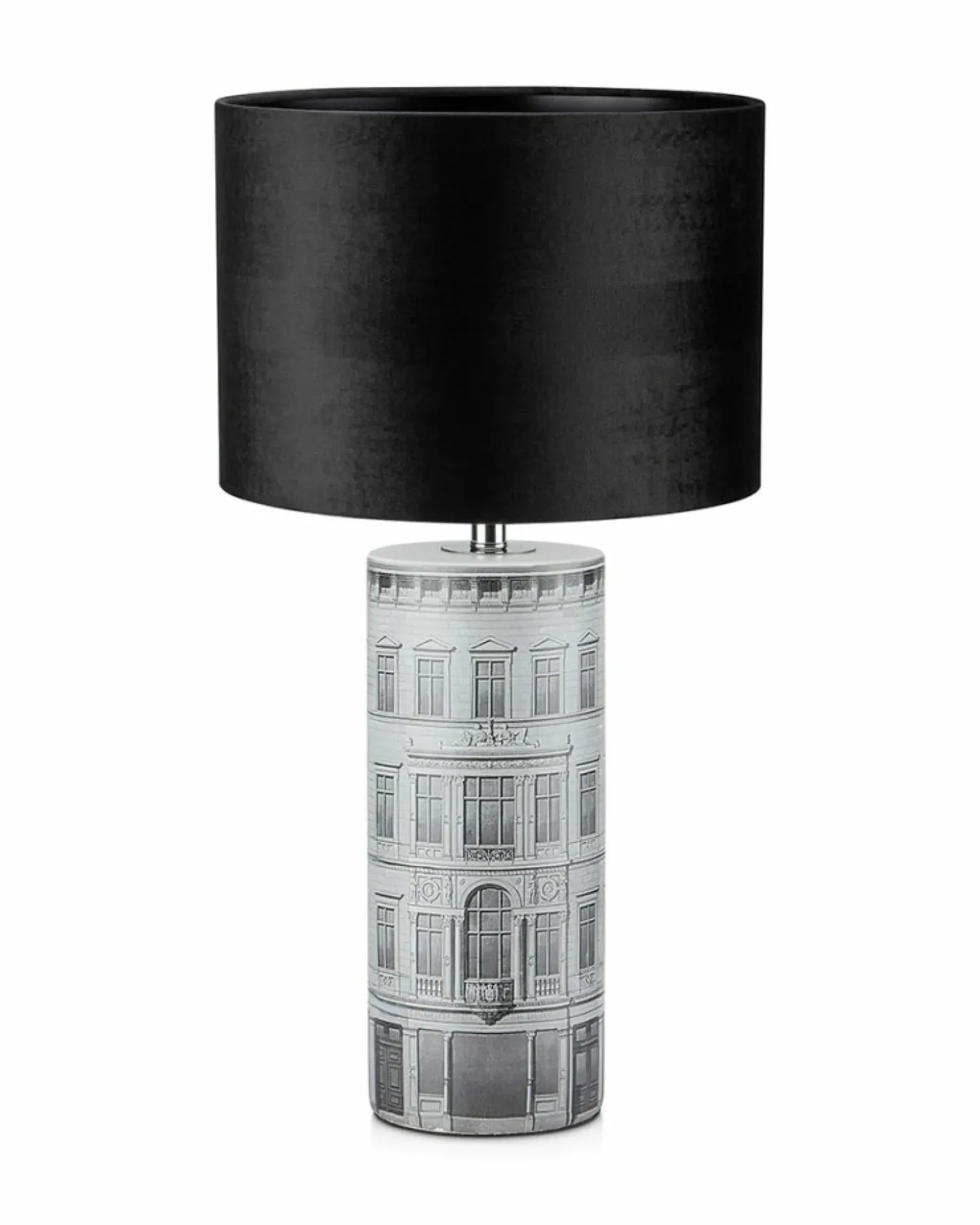 Sklep Kaja Dekoracyjna lampa stołowa z rysunkiem miasta 108103 | Kaja Oświetlenie