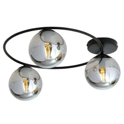 Best Dekoracyjna lampa sufitowa na bazie okręgu 1256/3 z serii SOPRA | Kaja Żyrandole Nowoczesne