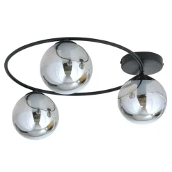 Best Dekoracyjna lampa sufitowa na bazie okręgu 1256/3 z serii SOPRA | Kaja Żyrandole Nowoczesne