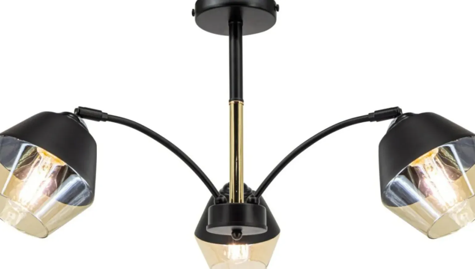 Best Dekoracyjna lampa sufitowa z kloszami 2202/3 BL TR z serii NEWADA Żyrandole Nowoczesne