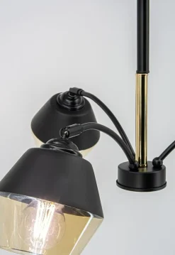 Best Dekoracyjna lampa sufitowa z kloszami 2202/3 BL TR z serii NEWADA Żyrandole Nowoczesne