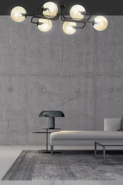 Best Sale Dekoracyjna lampa sufitowa z miodowymi kloszami 833/6A | Kaja Żyrandole Nowoczesne