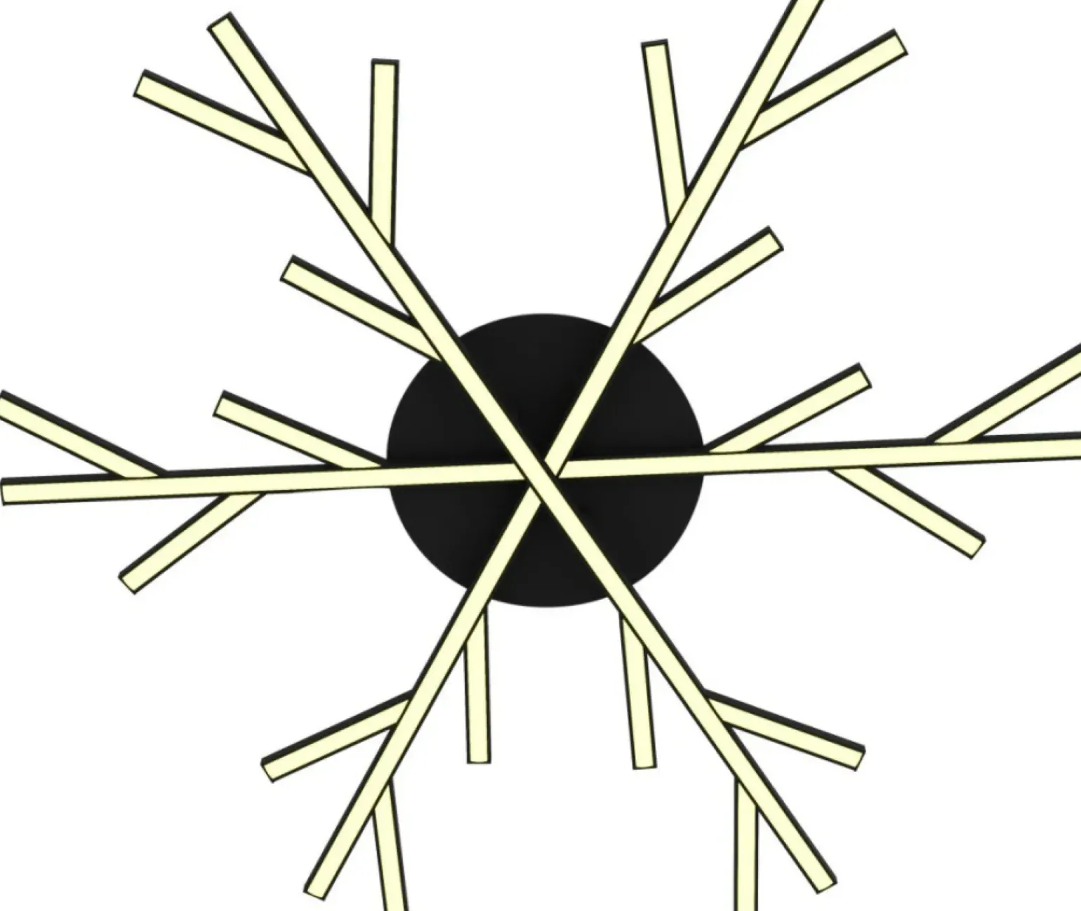 Cheap Dekoracyjna lampa sufitowa śnieżynka A0017-130 SAMOS | Kaja Żyrandole Nowoczesne