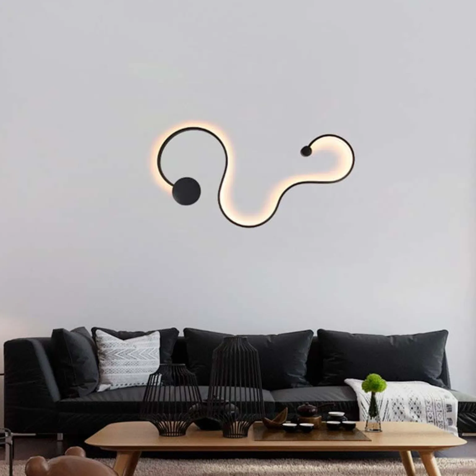 Sklep Kaja Dekoracyjna lampa sufitowa LED ABR-MKL40W LINEA | Kaja Oświetlenie