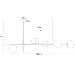 Fashion Dekoracyjna lampa sufitowa z kwietnikiem K-4737 | Kaja Oświetlenie Żyrandole Nowoczesne