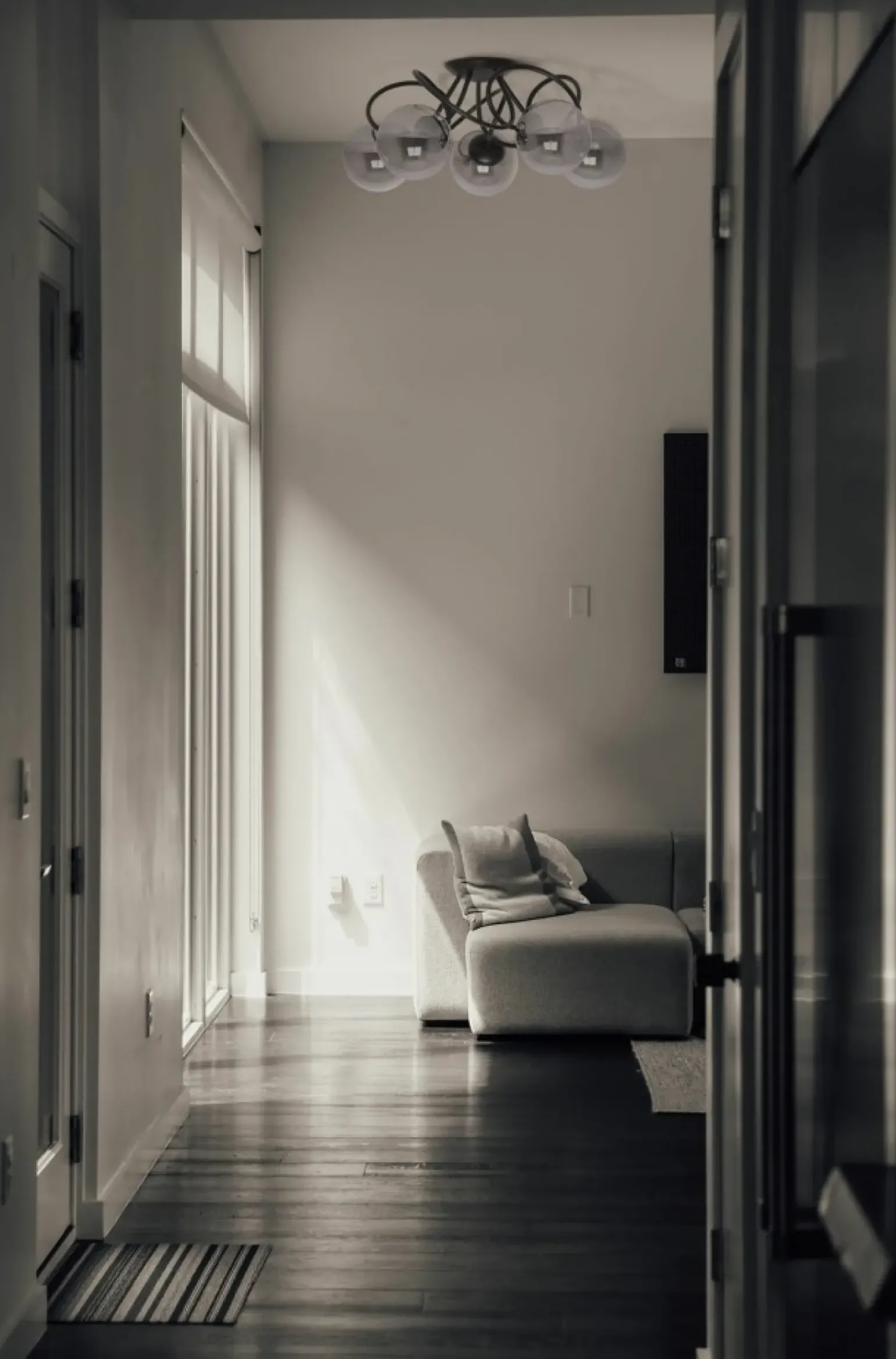 Sale Dekoracyjna lampa sufitowa w kolorze grafitu K-5117 z serii RUBI Żyrandole Nowoczesne