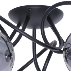 Sale Dekoracyjna lampa sufitowa w kolorze grafitu K-5117 z serii RUBI Żyrandole Nowoczesne