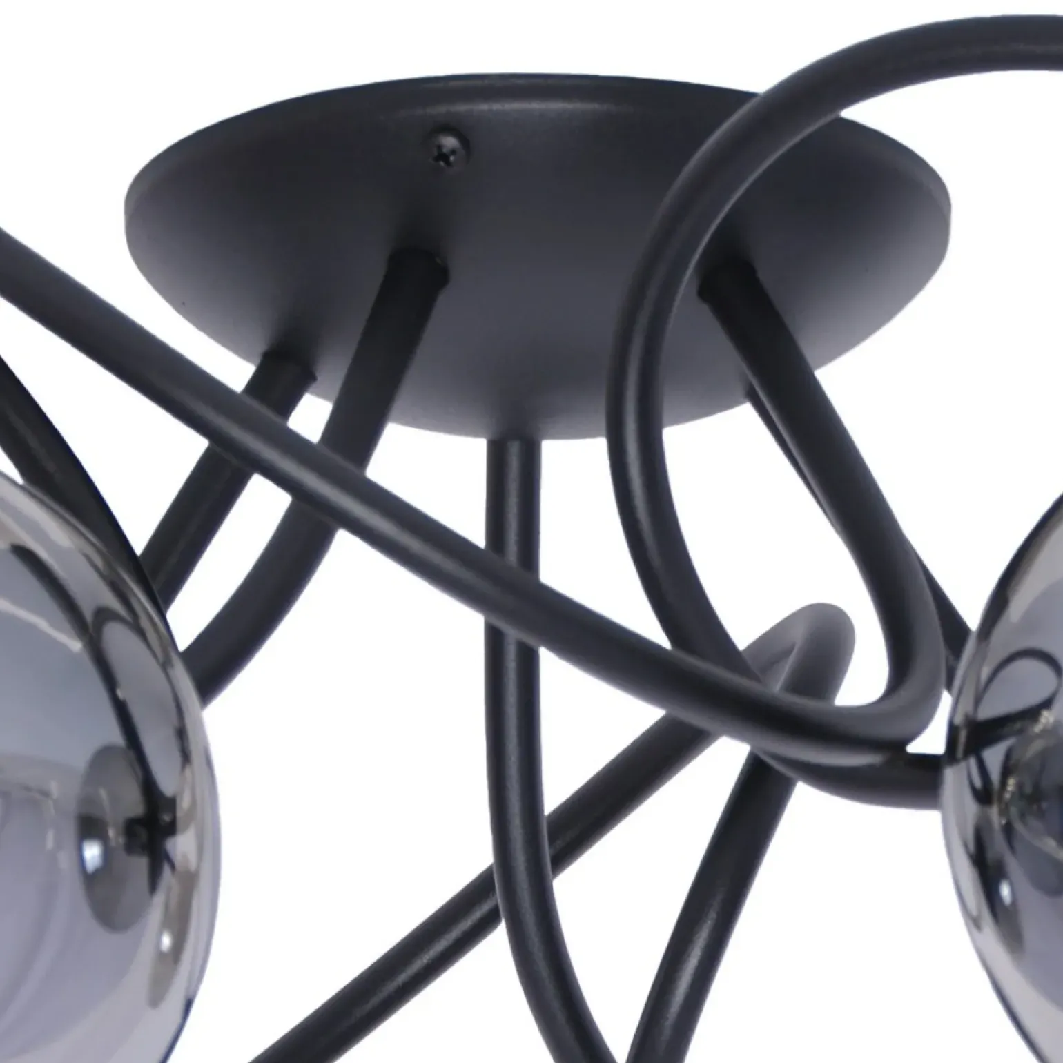 Sale Dekoracyjna lampa sufitowa w kolorze grafitu K-5117 z serii RUBI Żyrandole Nowoczesne