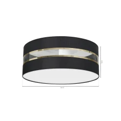 Sklep Kaja Dekoracyjna lampa sufitowa, plafon z abażurem MLP7339 z serii ULTIMO | Kaja Oświ