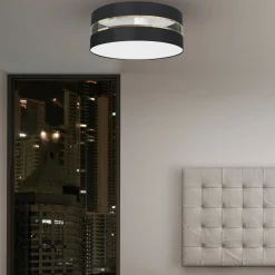 Sklep Kaja Dekoracyjna lampa sufitowa, plafon z abażurem MLP7339 z serii ULTIMO | Kaja Oświ