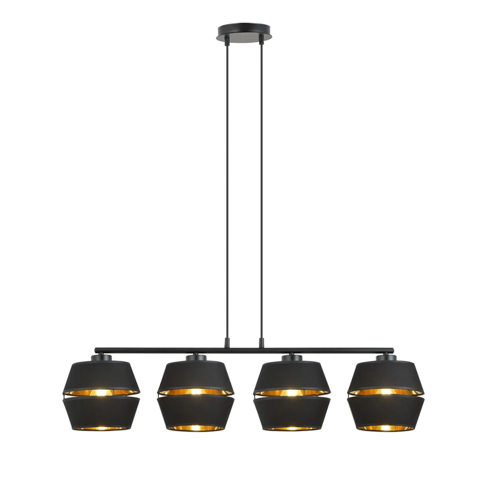 Sklep Kaja Dekoracyjna lampa wisząca ze złotym akcentem 1183/4 z serii PIANO