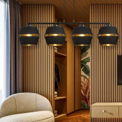 Sklep Kaja Dekoracyjna lampa wisząca ze złotym akcentem 1183/4 z serii PIANO