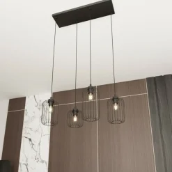 Best Dekoracyjna lampa wisząca, regulowana wysokość 1365/4 z serii VANDER Żyrandole Nowoczesne