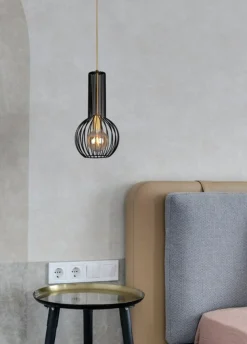 Best Dekoracyjna lampa wisząca do kuchni K-4520 ARVI BLACK | Kaja Żyrandole Nowoczesne