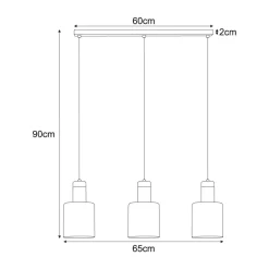 Clearance Dekoracyjna lampa wisząca, do jadalni, nad stół K-5258 z serii ALTO Żyrandole Nowoczesne