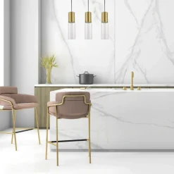 Best Sale Dekoracyjna lampa wisząca nad stół LP-232/3L GD z serii MANACOR | Kaja Żyrandole Nowoczesne