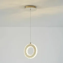 Discount Dekoracyjna lampa wisząca kryształowe koło MD3713-1-3GT GIRONA | Kaja Żyrandole Nowoczesne