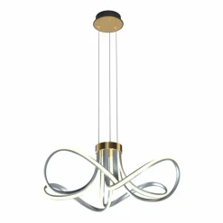 Outlet Dekoracyjna lampa wisząca LED do salonu MD5520-4-3BGBDT ABRO | Kaja Żyrandole Nowoczesne