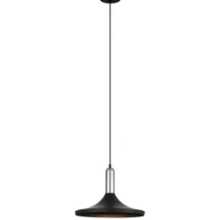 Store Dekoracyjna lampa wisząca MDM-3027/1 BK+CR LUSTY | Kaja Oświetlenie Żyrandole Nowoczesne