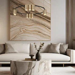 Cheap Dekoracyjna lampa wisząca na bazie koła ML0375 (KOŁO) GENESIS | Kaja Żyrandole Nowoczesne